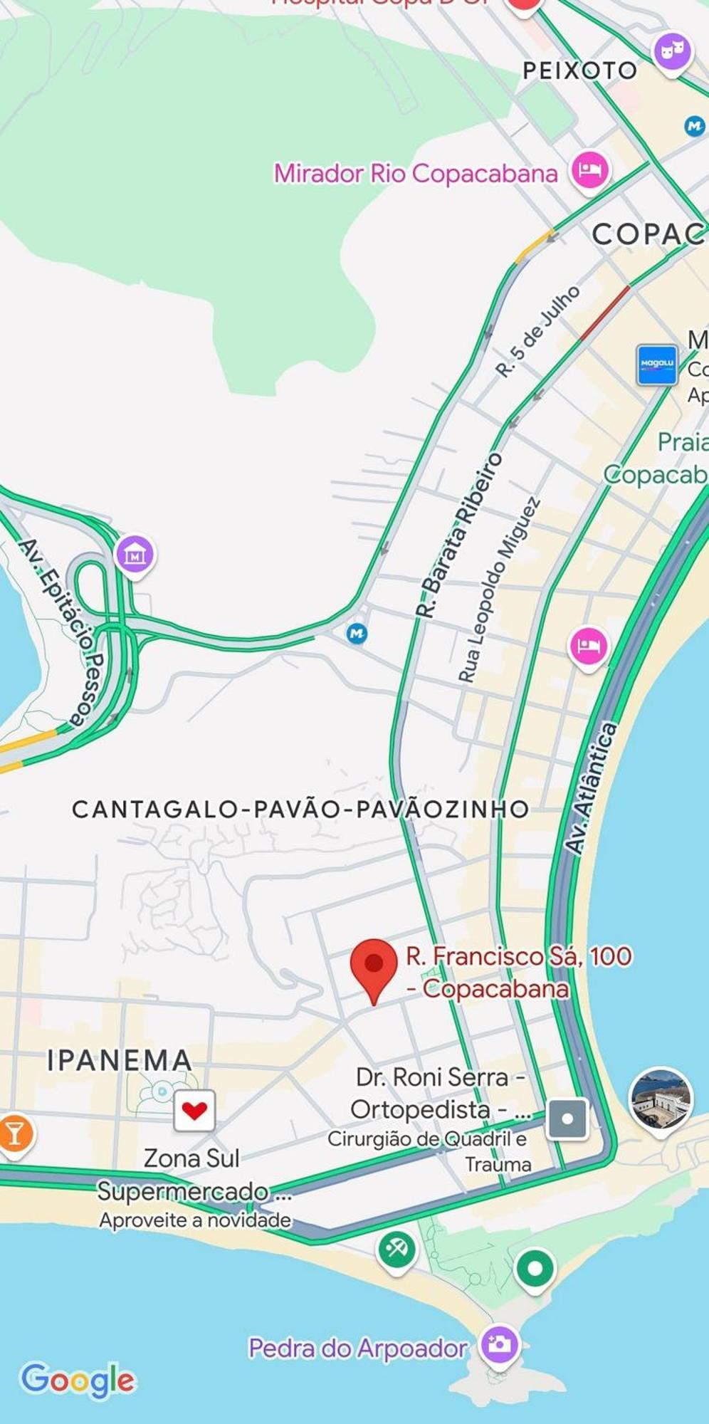 Ape Com Vista Lateral Mar A 400m Da De Copacabana * Rio de Janeiro