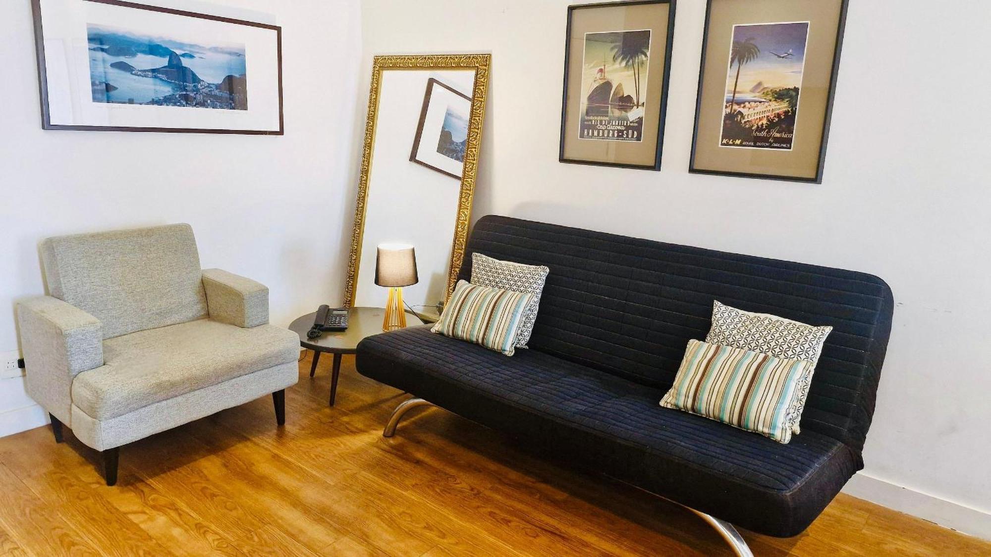 Apartamento Top Apart Leblon - Flat Com Varanda, E Terraco Panoramico Rio de Janeiro