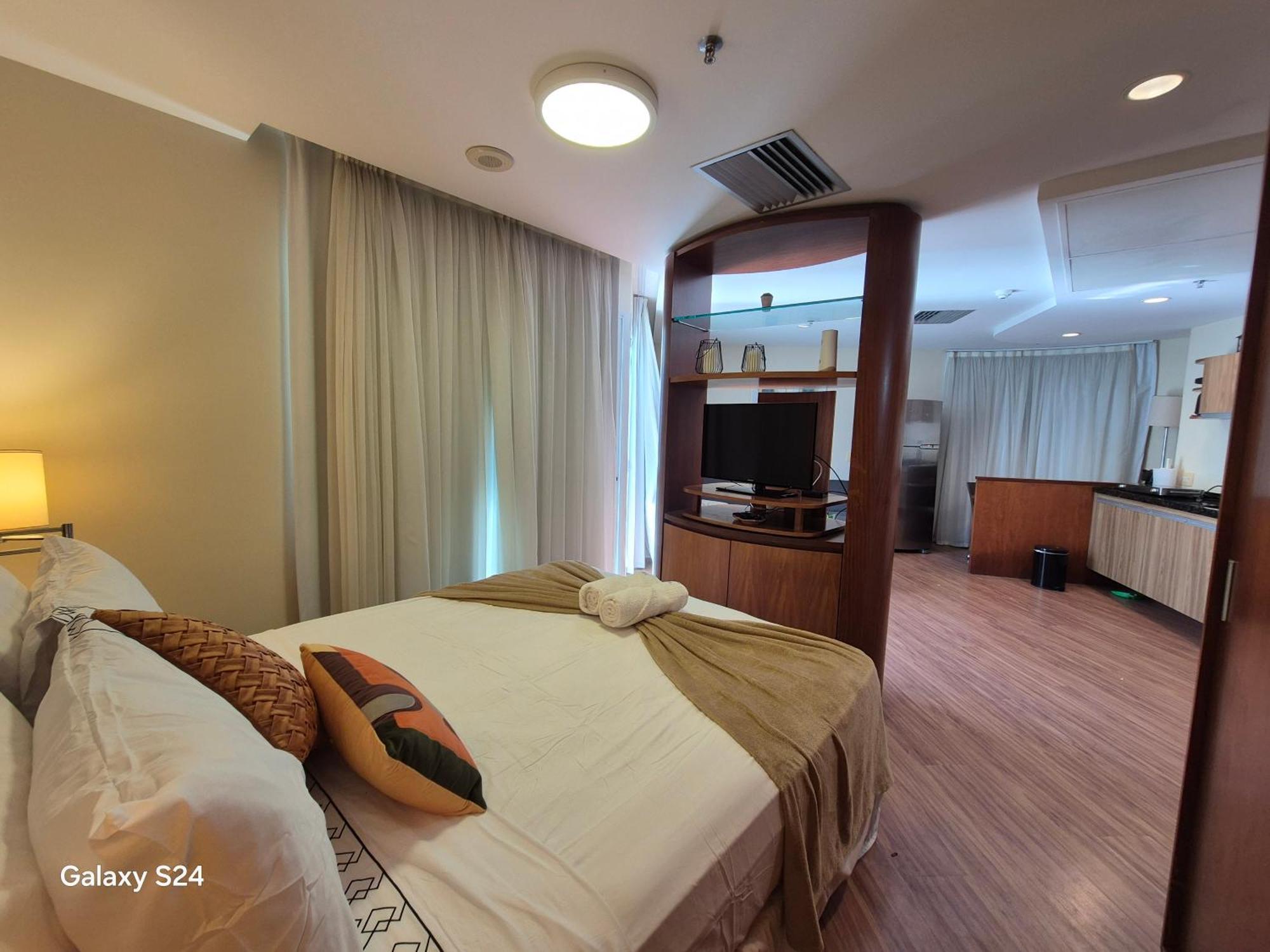 Apartamento Flat Barra Vista Mar Urbano Posto 4