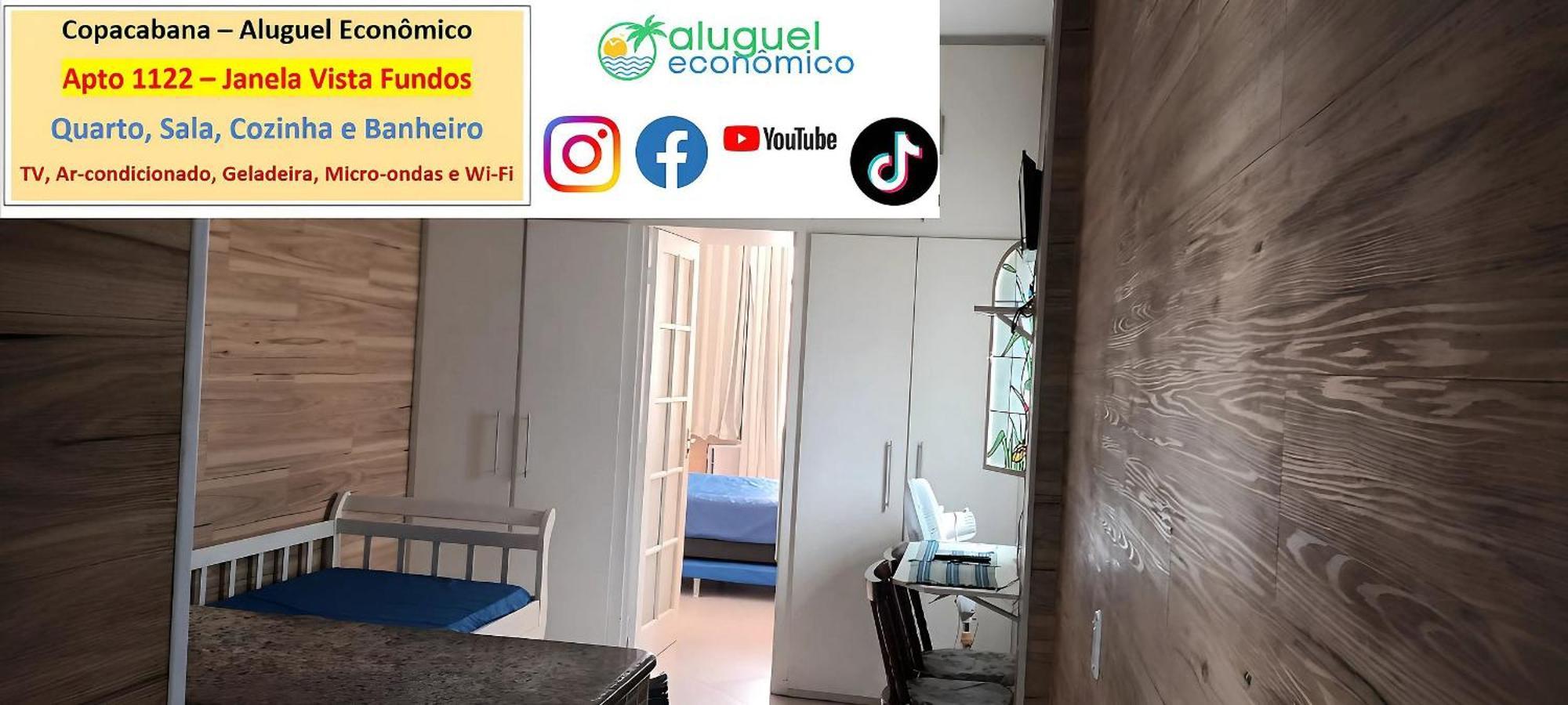 Copacabana - Apto 1122 - Aluguel Economico Apartment *