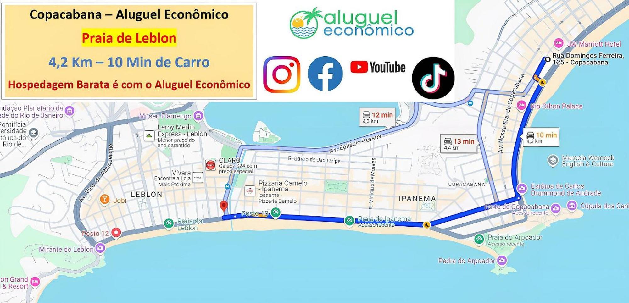 Copacabana - Apto 1122 - Aluguel Economico Rio de Janeiro
