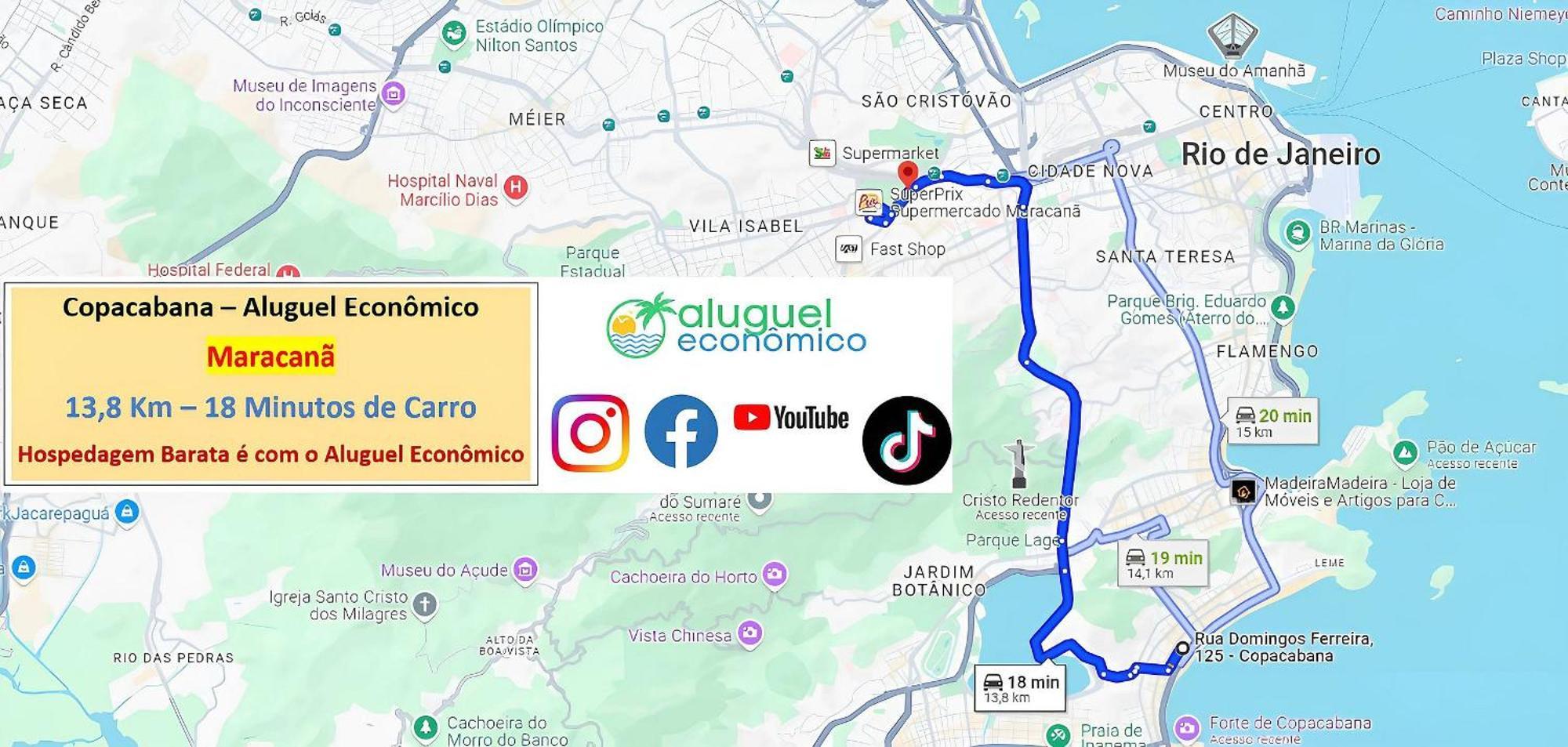 Apartment Copacabana - Apto 1122 - Aluguel Economico