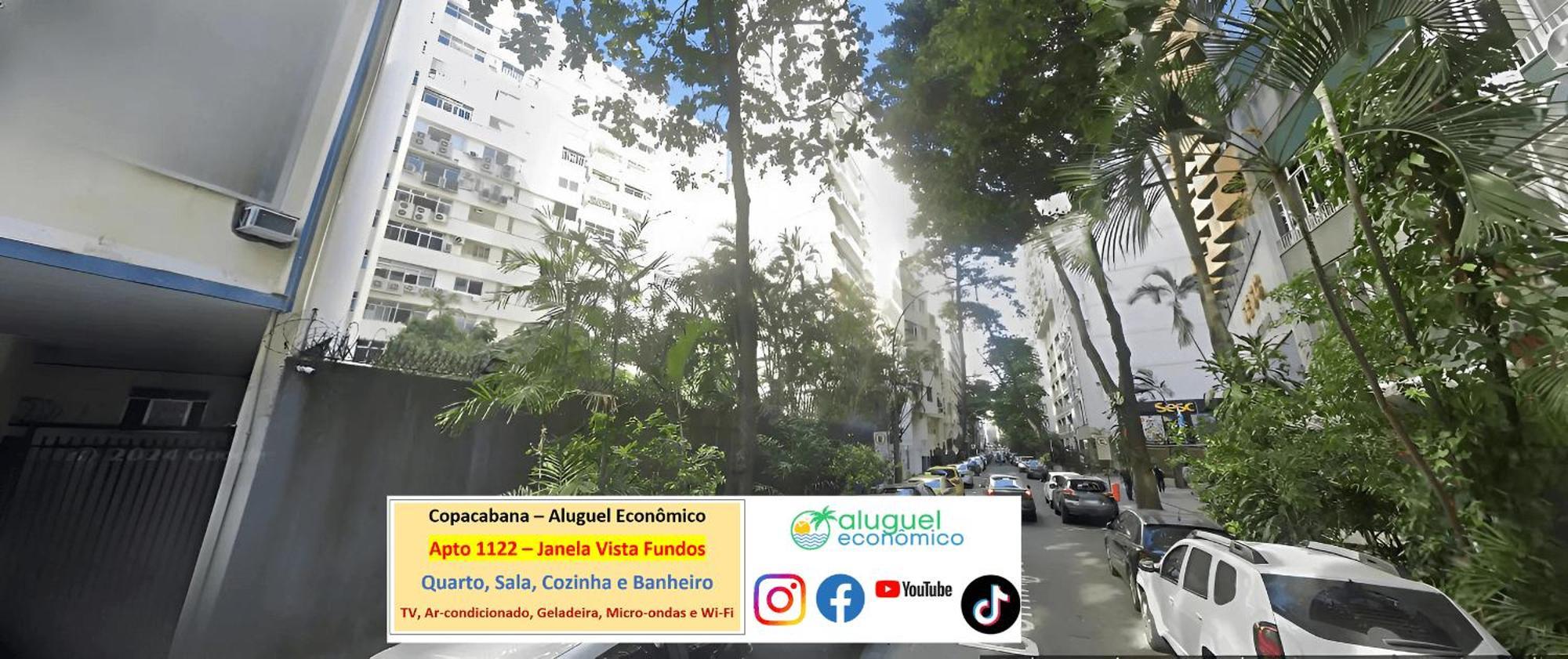 Copacabana - Apto 1122 - Aluguel Economico Apartment