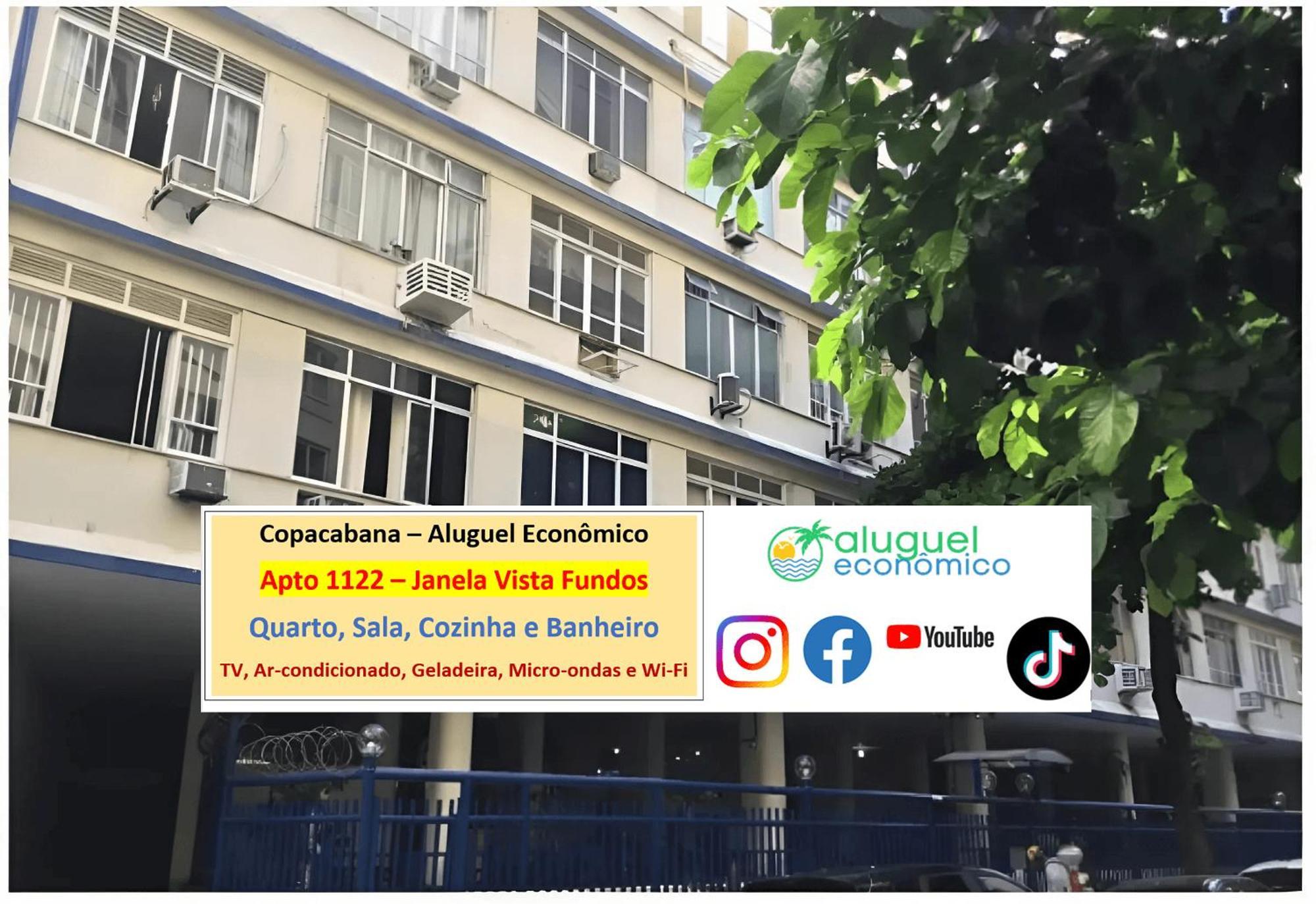 Apartment Copacabana - Apto 1122 - Aluguel Economico *