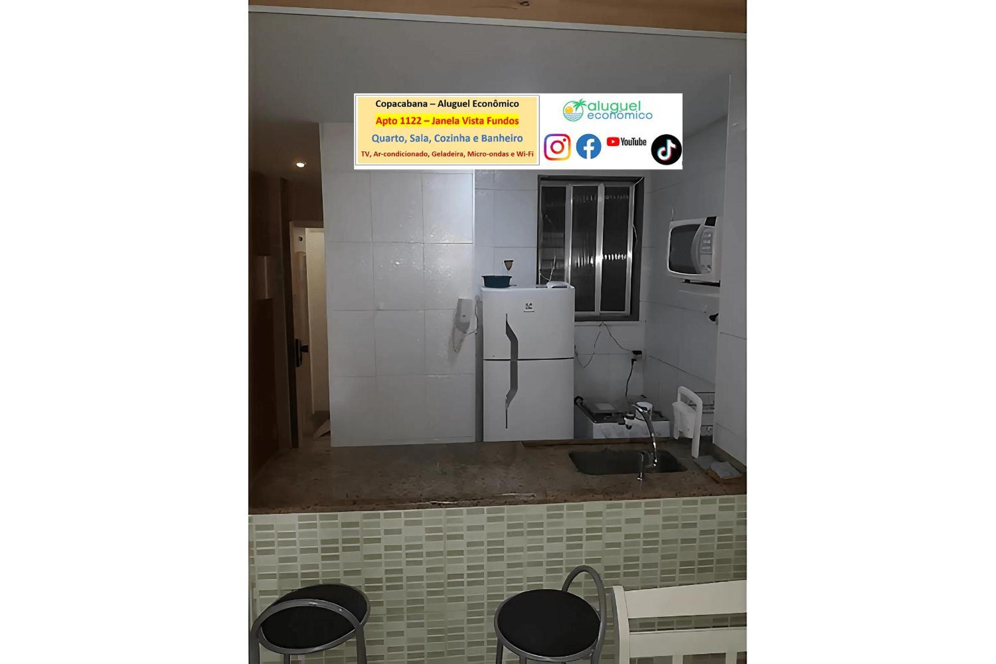 Copacabana - Apto 1122 - Aluguel Economico Apartment Rio de Janeiro