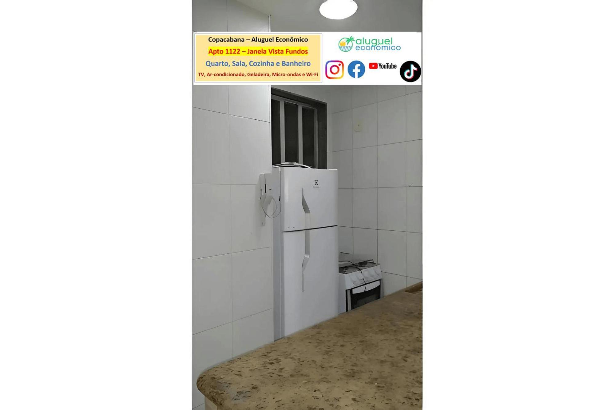 Copacabana - Apto 1122 - Aluguel Economico *