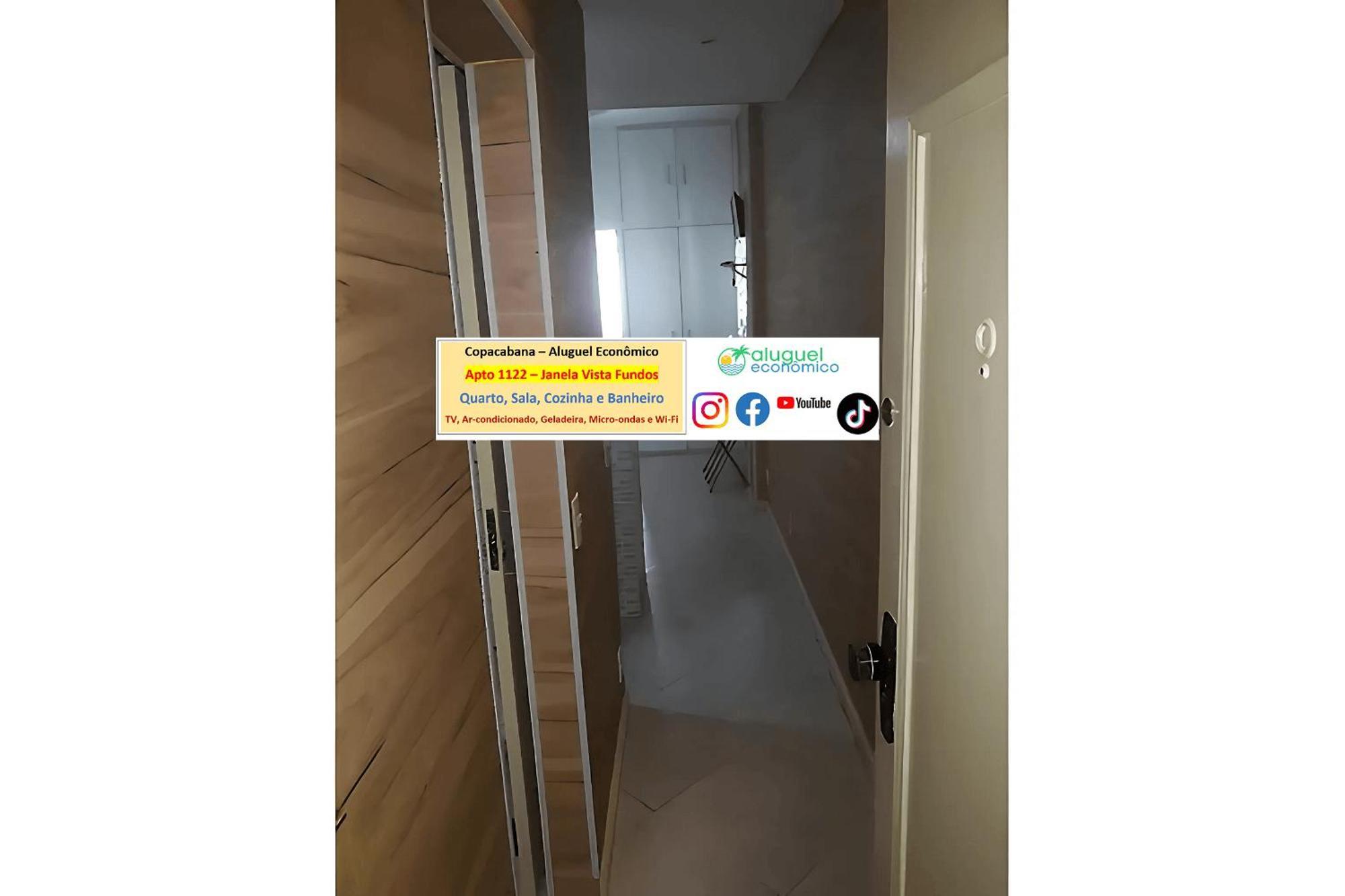 Copacabana - Apto 1122 - Aluguel Economico Apartment *