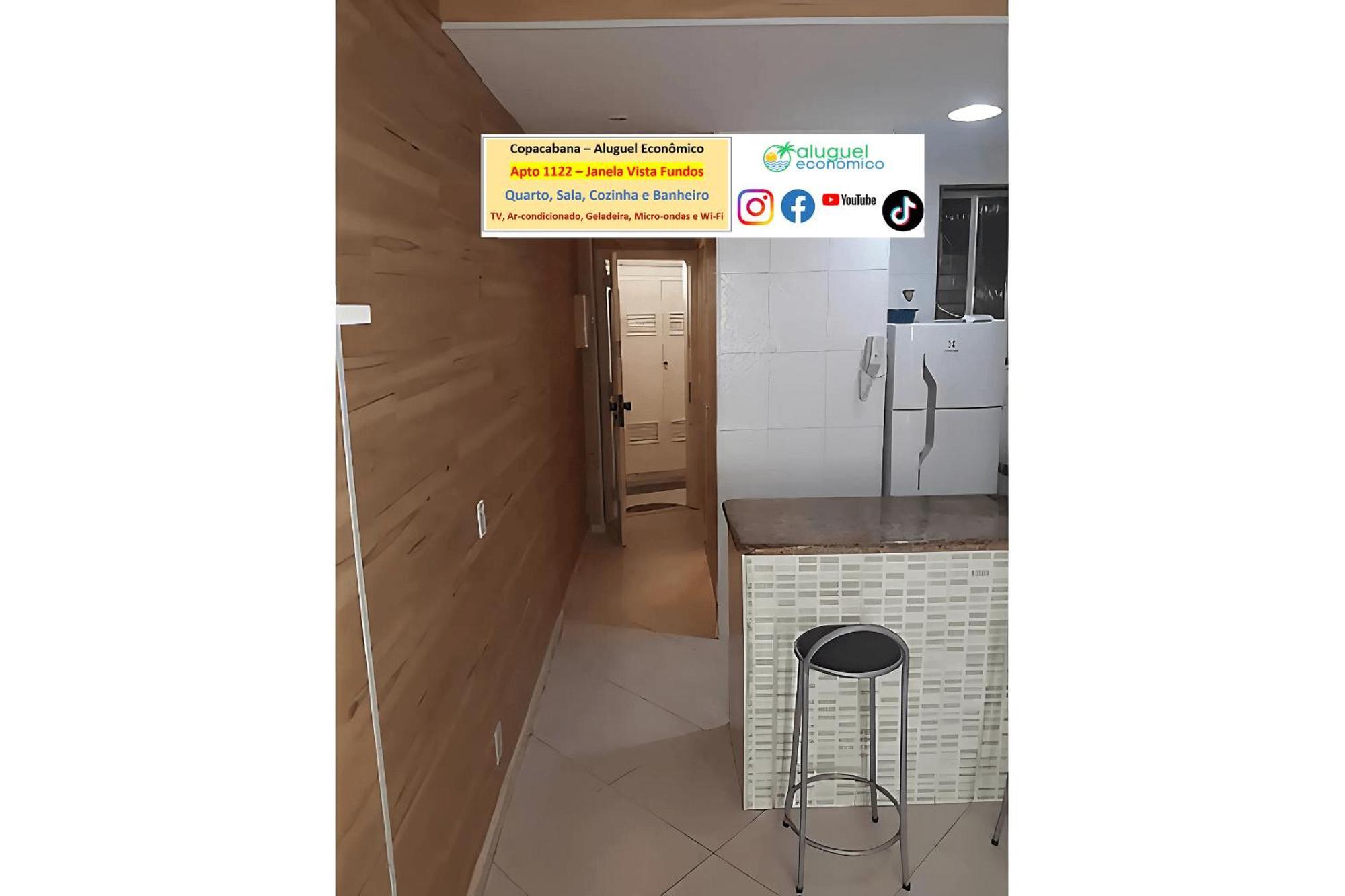 Copacabana - Apto 1122 - Aluguel Economico Apartment Rio de Janeiro