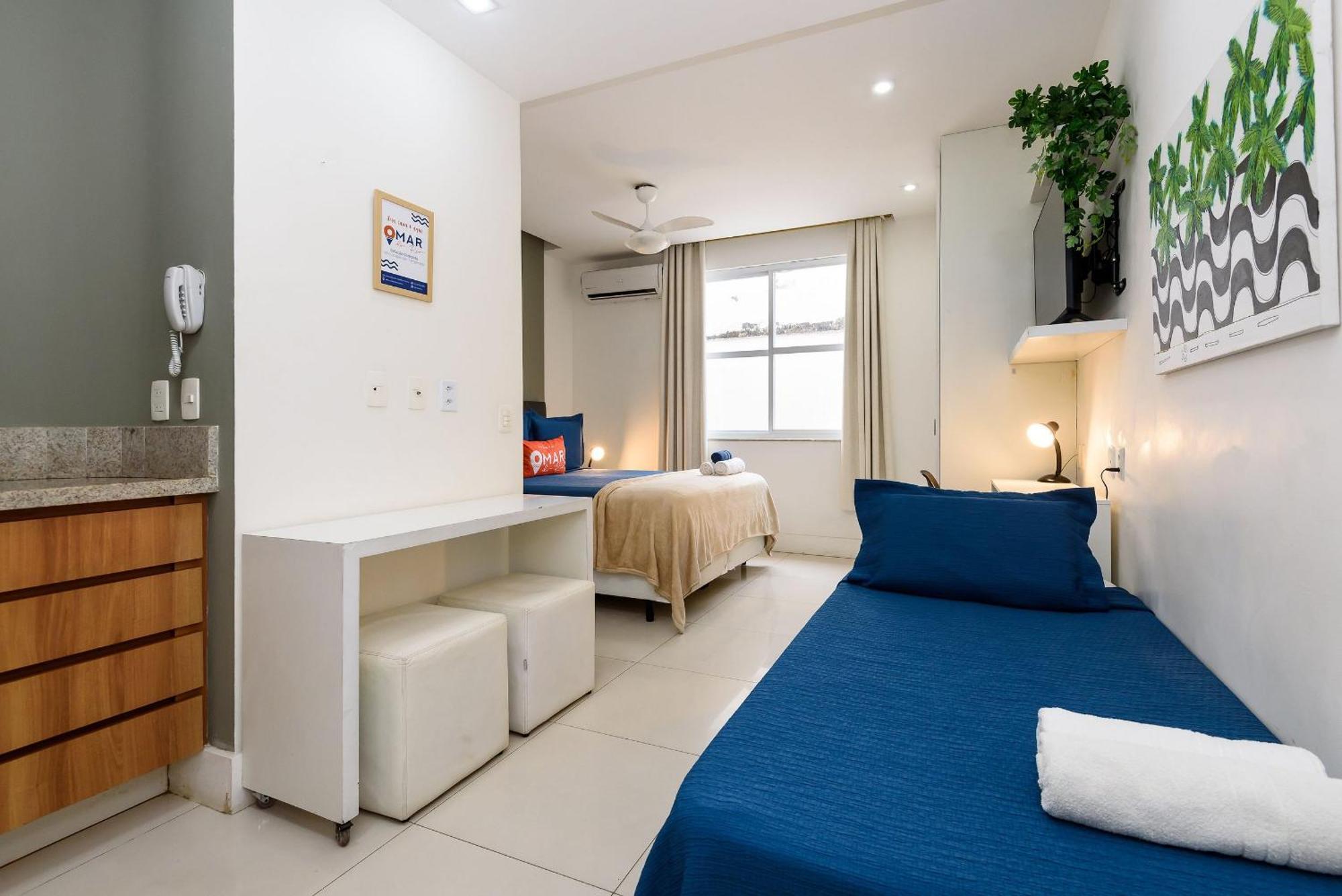 Apartamento Omar Do Rio - Pm 269/407: Na Quadra Da De Ipanema Entre Os Postos 8 E 9, Internet 125mbps + Workstation E Roku Tv, Próximo Ao Metrô General Osório