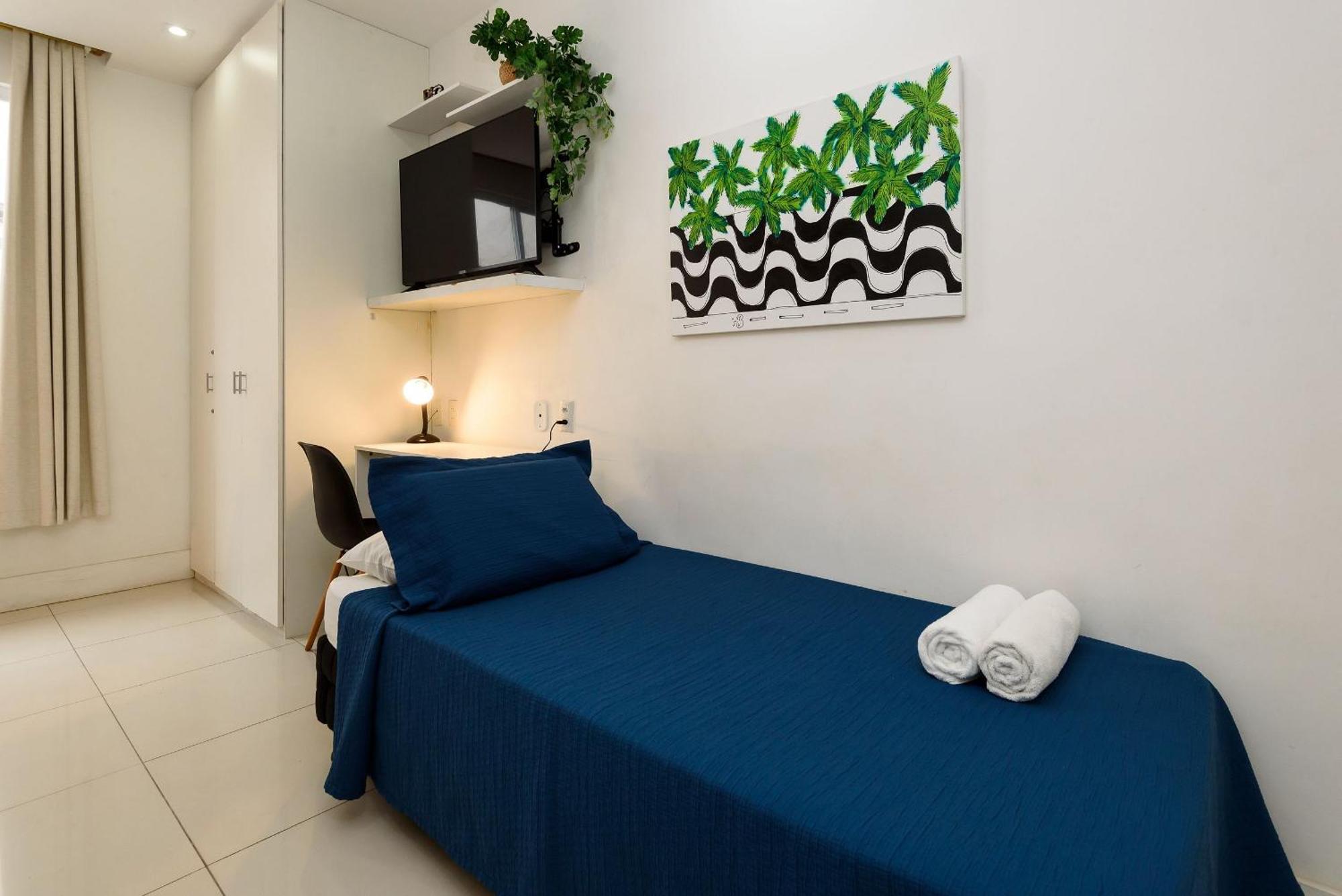 Apartamento Omar Do Rio - Pm 269/407: Na Quadra Da De Ipanema Entre Os Postos 8 E 9, Internet 125mbps + Workstation E Roku Tv, Próximo Ao Metrô General Osório Rio de Janeiro