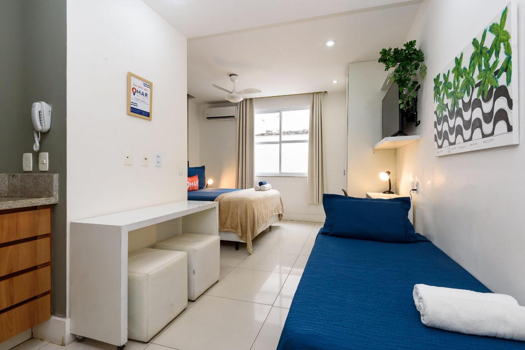 Apartamento Omar Do Rio - Pm 269/407: Na Quadra Da De Ipanema Entre Os Postos 8 E 9, Internet 125mbps + Workstation E Roku Tv, Próximo Ao Metrô General Osório *