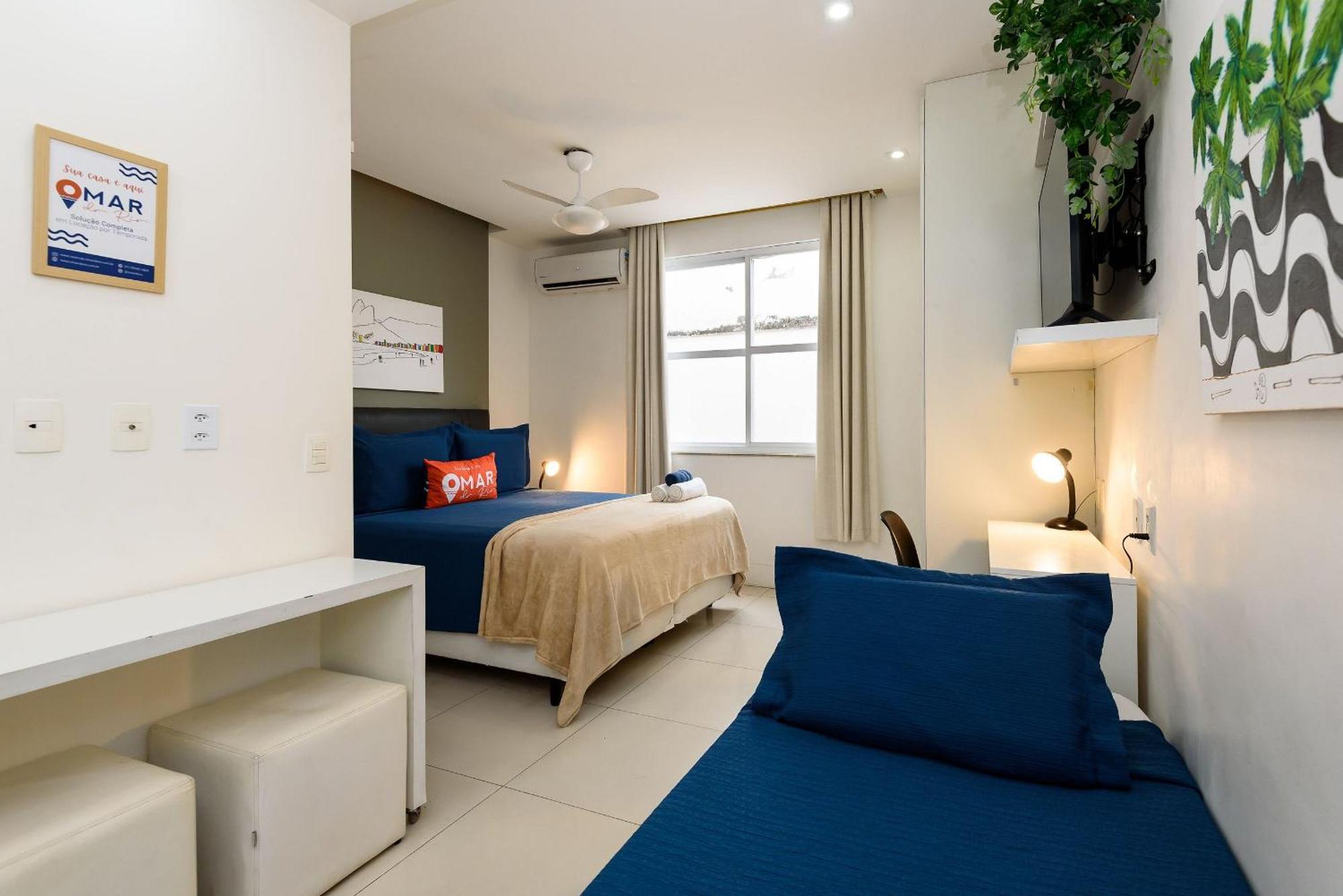 Omar Do Rio - Pm 269/407: Na Quadra Da De Ipanema Entre Os Postos 8 E 9, Internet 125mbps + Workstation E Roku Tv, Próximo Ao Metrô General Osório Apartamento *