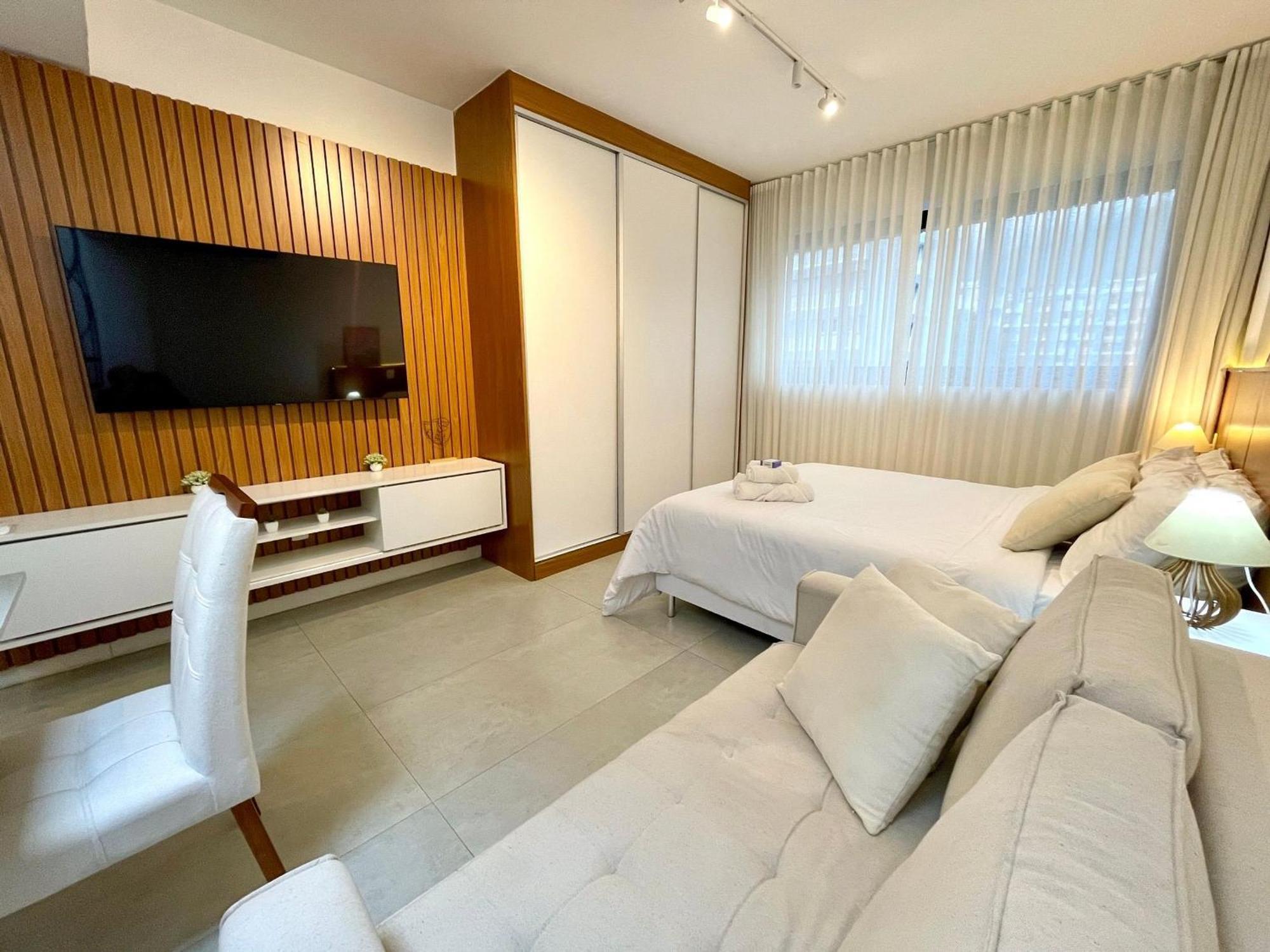 Loft Moderno Com Terraco E Vista Cristo Apartamento *