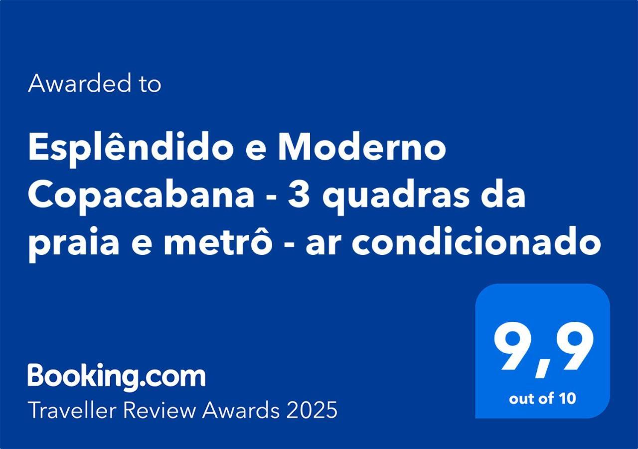 Esplendido E Moderno Copacabana - 3 Quadras Da E Metro - Ar Condicionado * Rio de Janeiro
