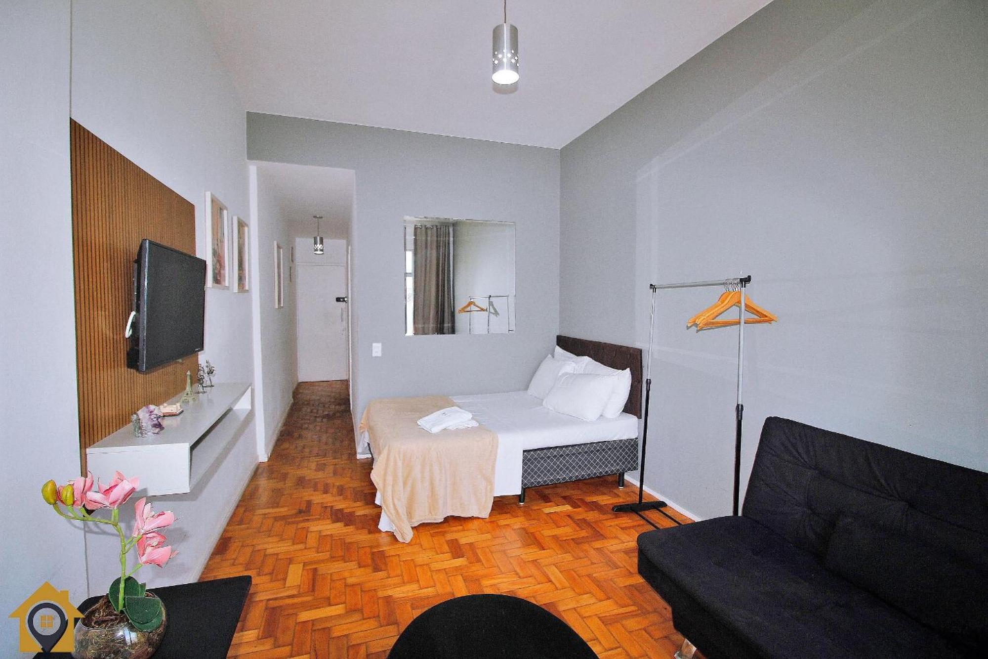 Simples Com Vista Mar P/ 4 Pessoas Ao Lado Da Com Comercios Ao Redor Apartamento *