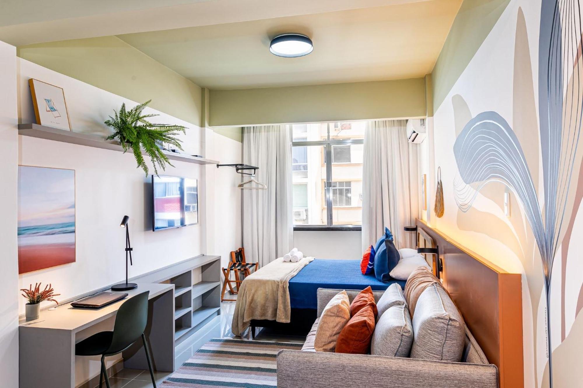 Apartamento Estudio Com Vista P/ O Cristo Redentor |fm 442/804 *