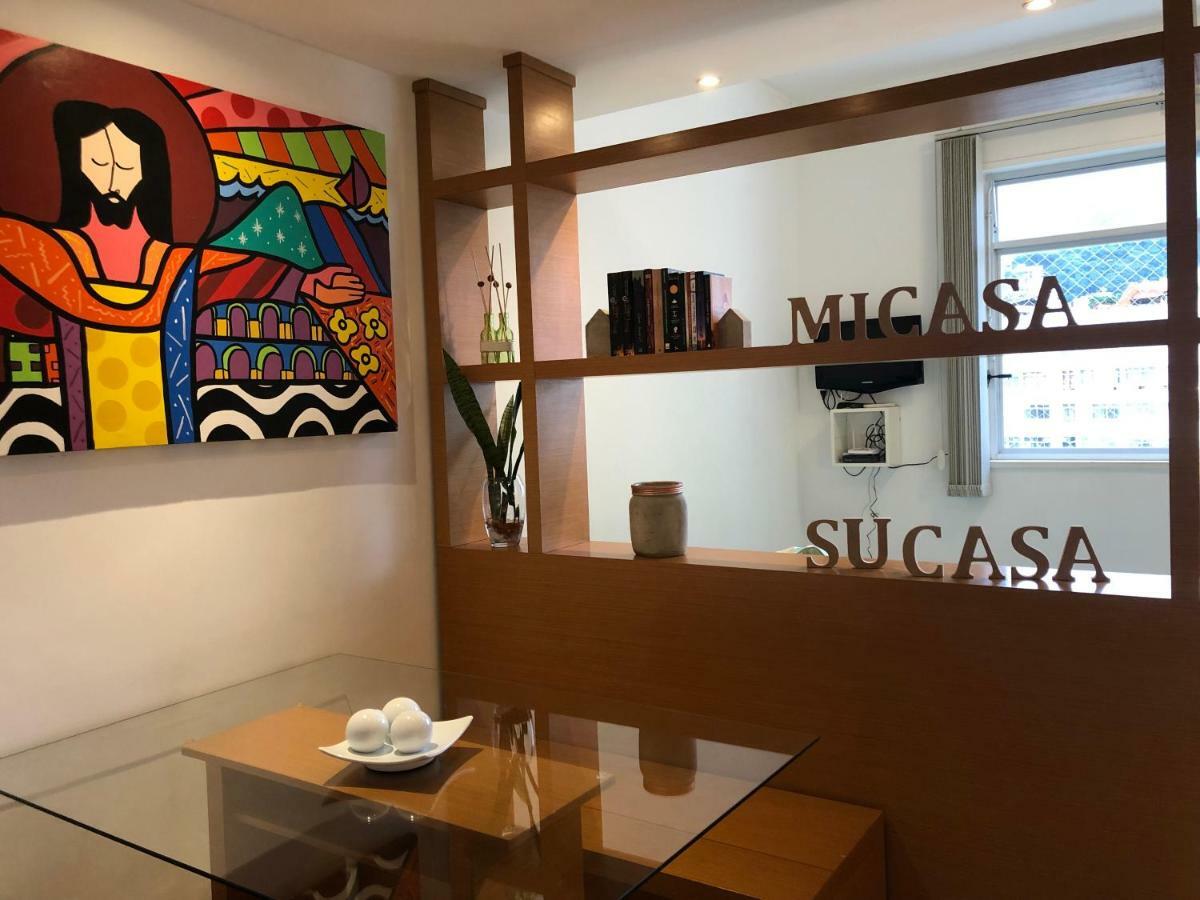 Loft Com Vista Para O Cristo Redentor A 50M Metro E 500M Praia De Copacabana - Cama Queen E Cozinha Apartment