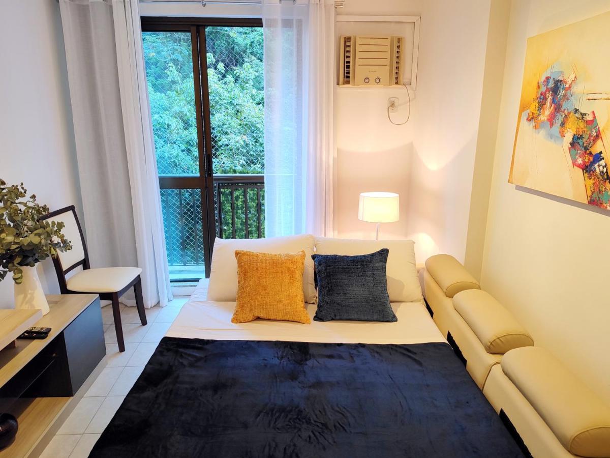 Flat Em Copacabana A 4 Min Da - Piscina, Garagem, Wi-fi, Portaria 24h, Varanda Vista Montanhas Apartamento
