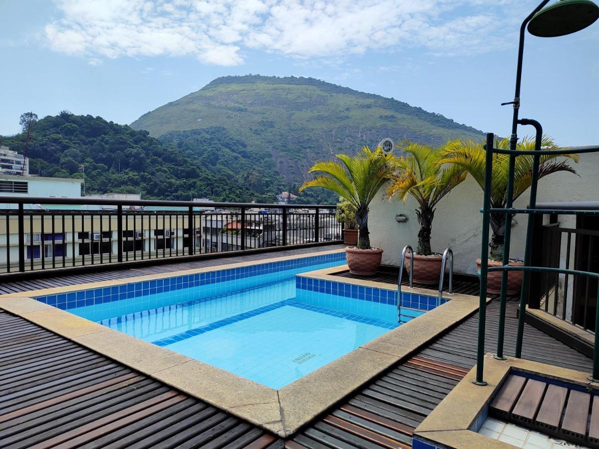 Apartamento Flat Em Copacabana A 4 Min Da - Piscina, Garagem, Wi-fi, Portaria 24h, Varanda Vista Montanhas