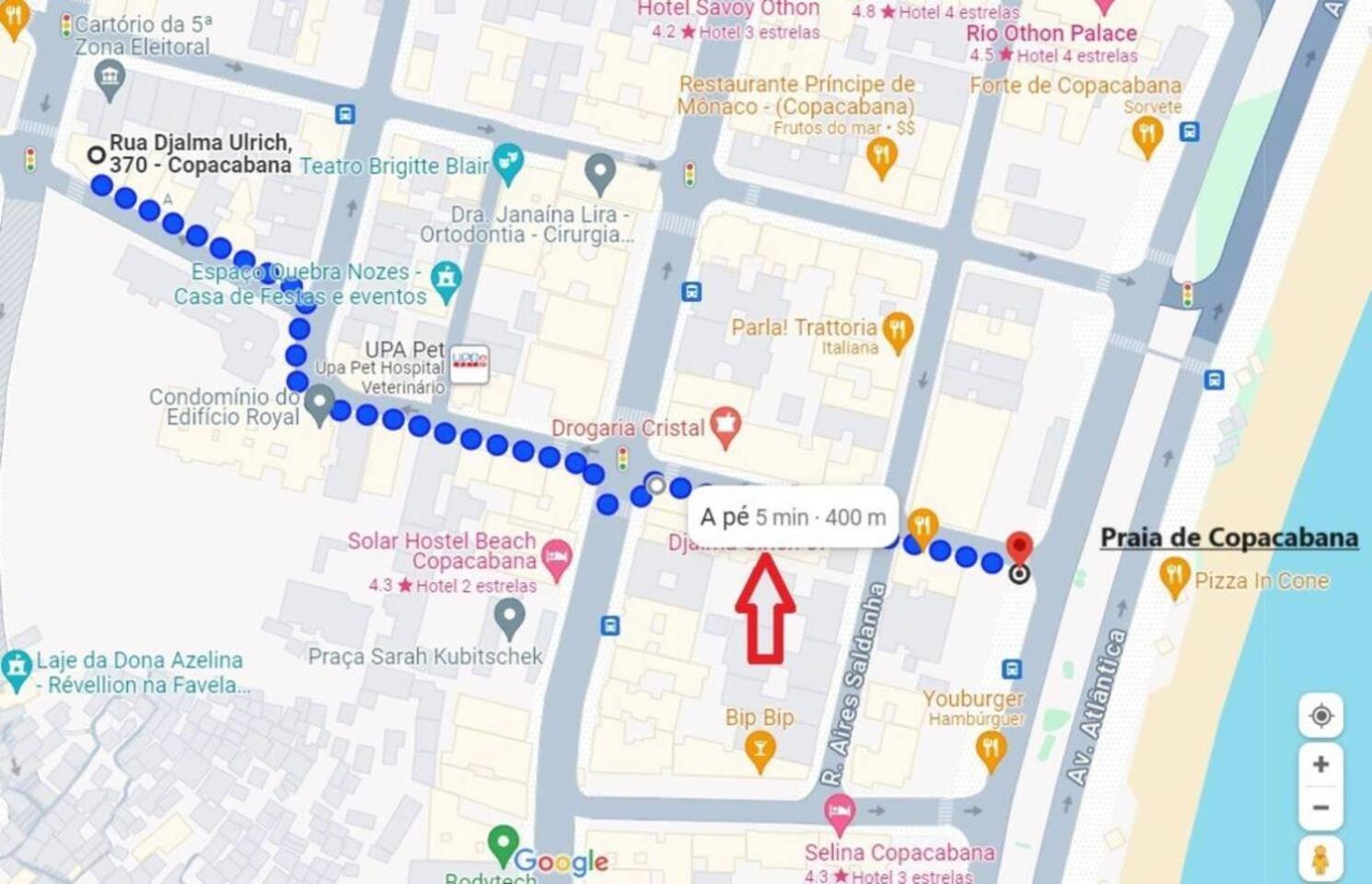 Flat Em Copacabana A 4 Min Da - Piscina, Garagem, Wi-fi, Portaria 24h, Varanda Vista Montanhas Apartamento