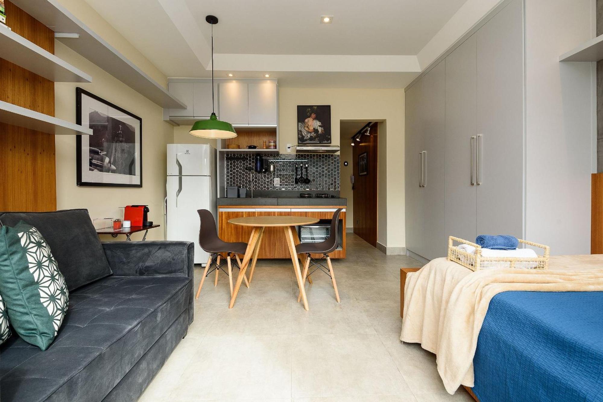 Apartamento Omar Do Rio: Moderno Com Vista P/ Cristo Redentor, A 230m Do Metrô Siqueira Campos E 650 Metros Da De Copacabana, C/ Smart Tv, Internet 250mbps E Workstation