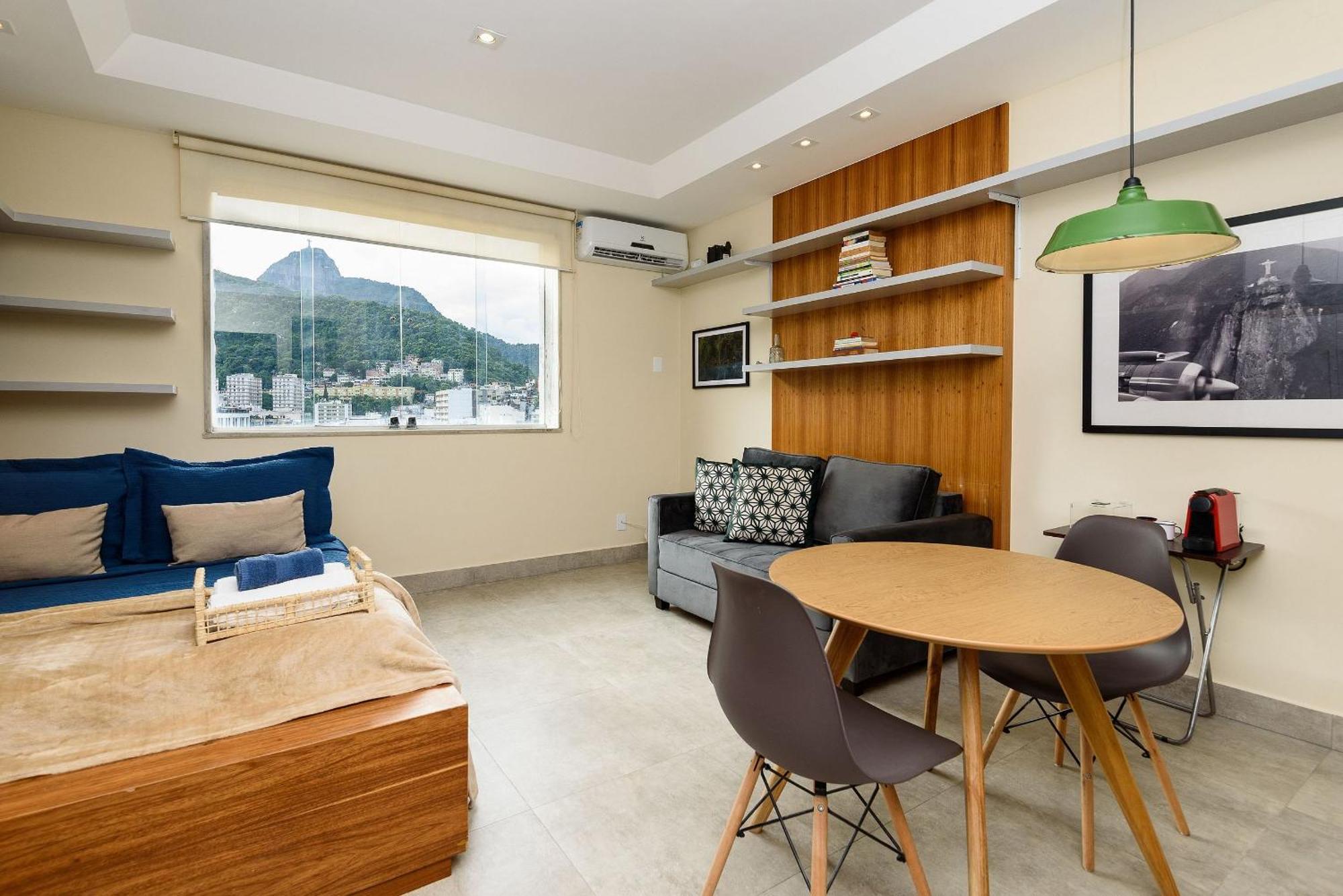 Omar Do Rio: Moderno Com Vista P/ Cristo Redentor, A 230m Do Metrô Siqueira Campos E 650 Metros Da De Copacabana, C/ Smart Tv, Internet 250mbps E Workstation Apartamento Rio de Janeiro