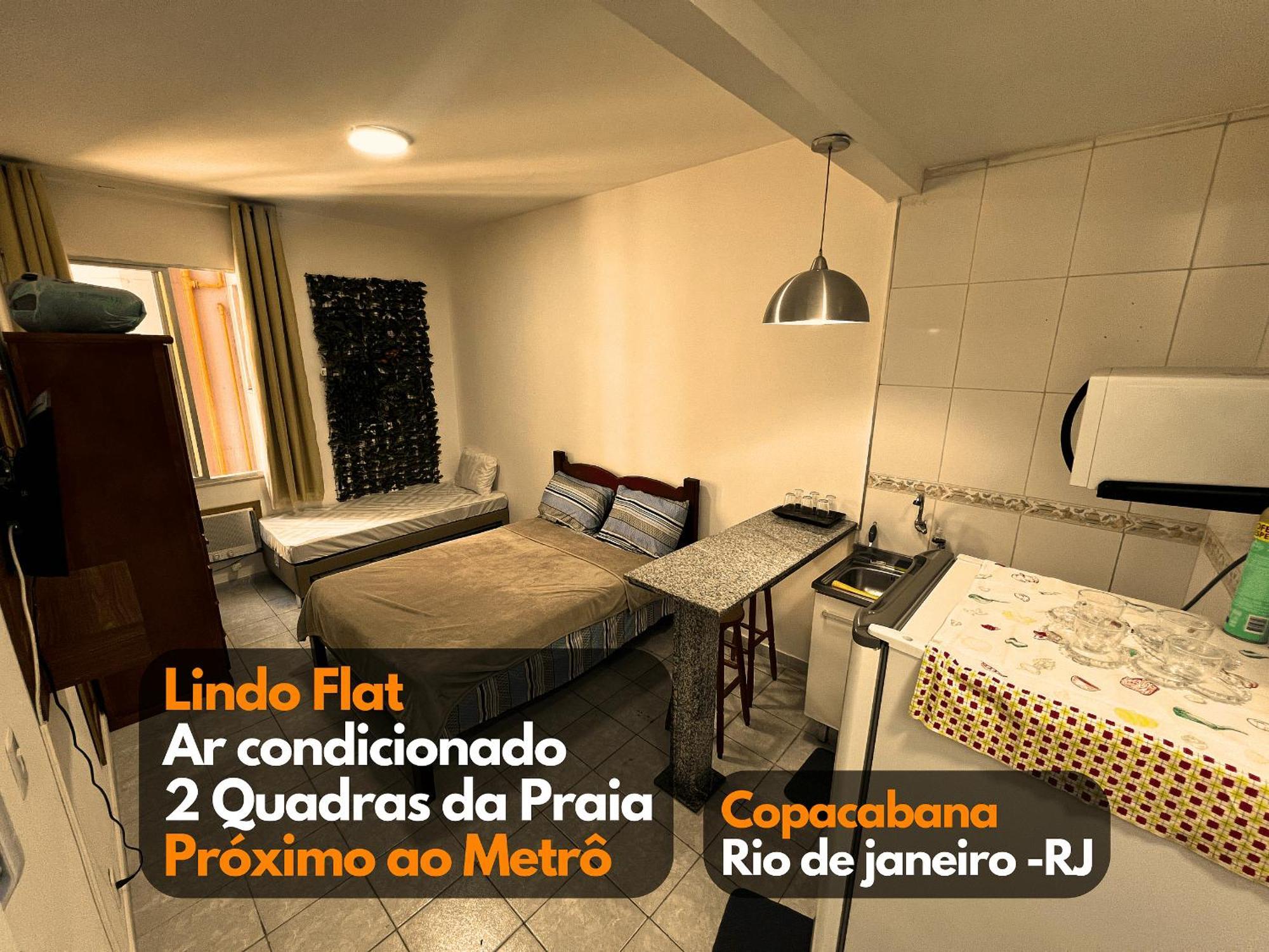 Lindo Flat A 150 Metros Da De Copacabana Apartamento Rio de Janeiro