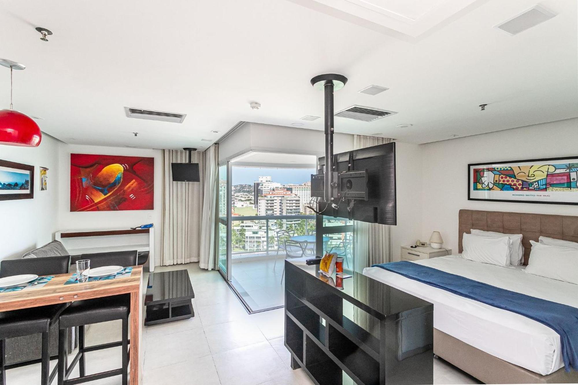 Flat Com Servico E Lazer Com Vista O Mar Da Barra Da Tijuca Apartment Rio de Janeiro