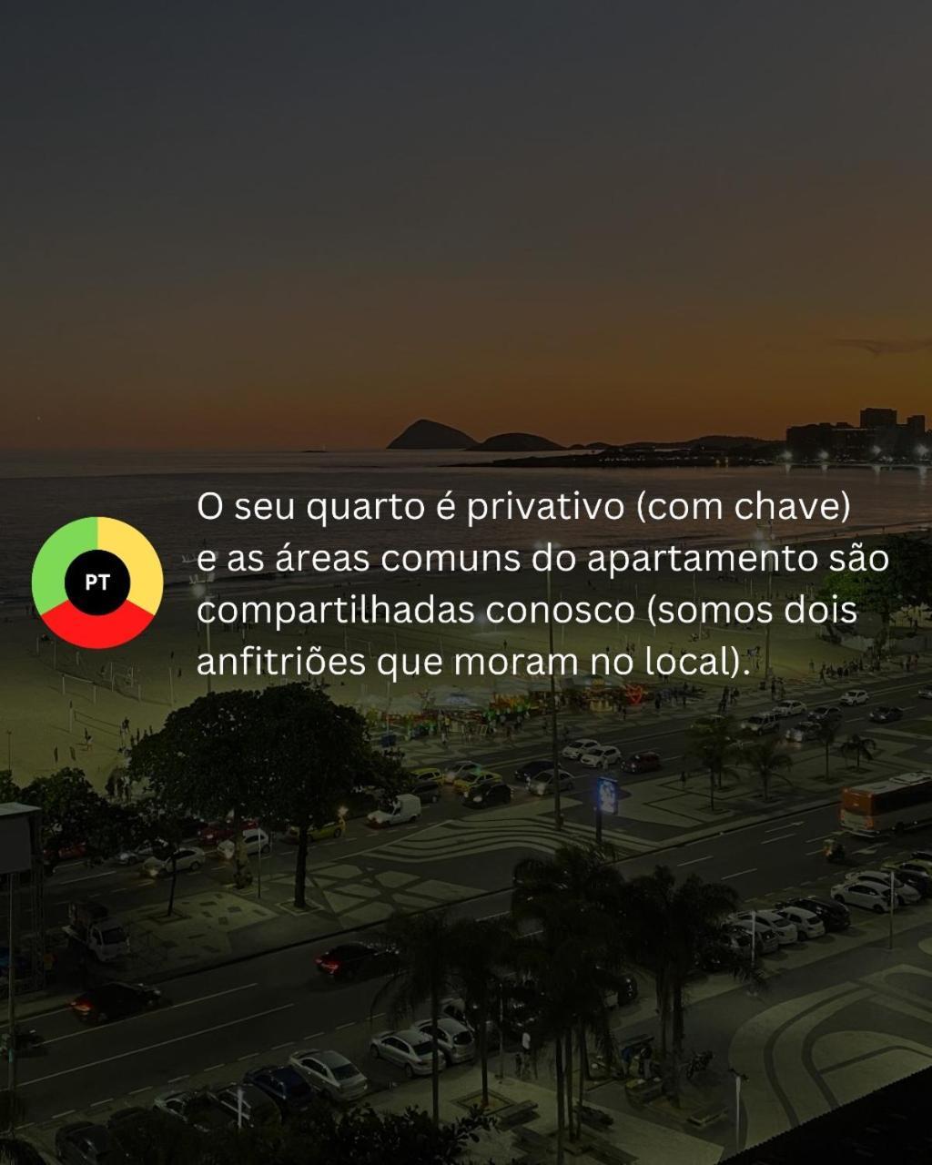 Homestay Vista De Copacabana! Casal Privativo Em Compartilhado