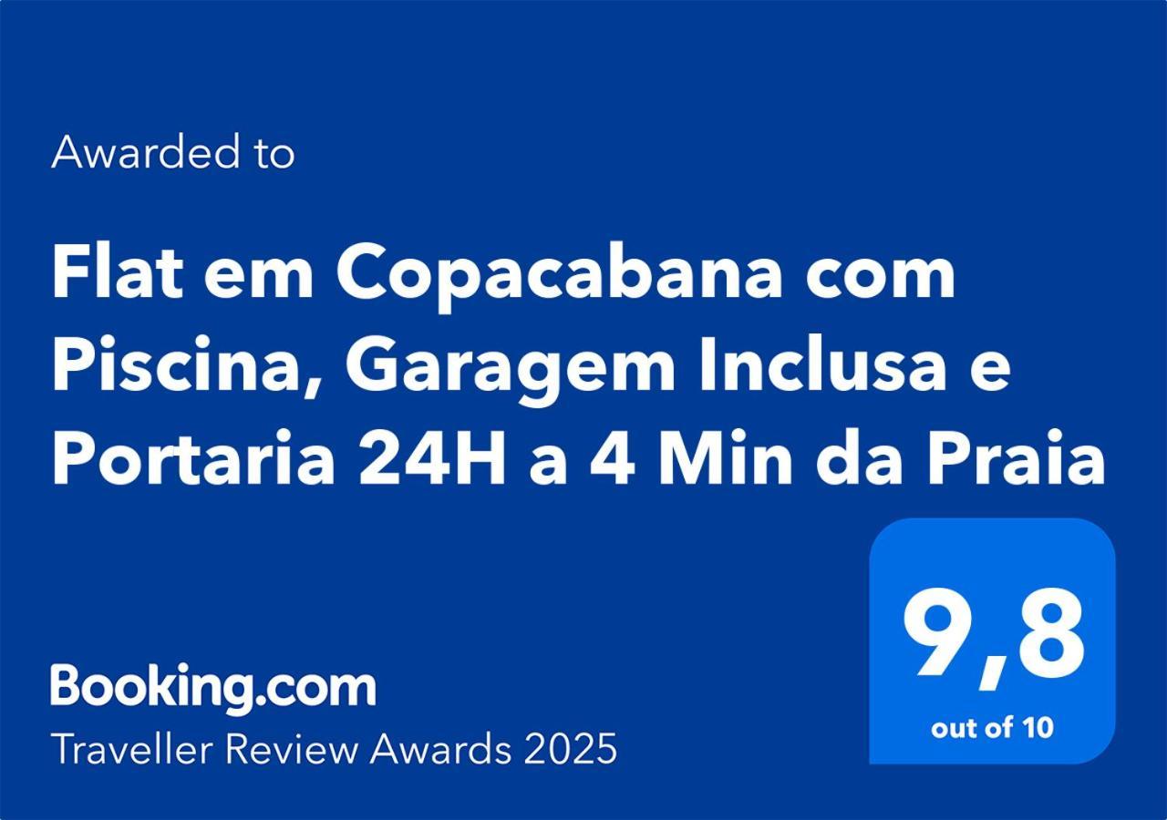 Flat Em Copacabana A 4 Min Da - Piscina, Garagem, Wi-fi, Portaria 24h, Varanda Vista Montanhas