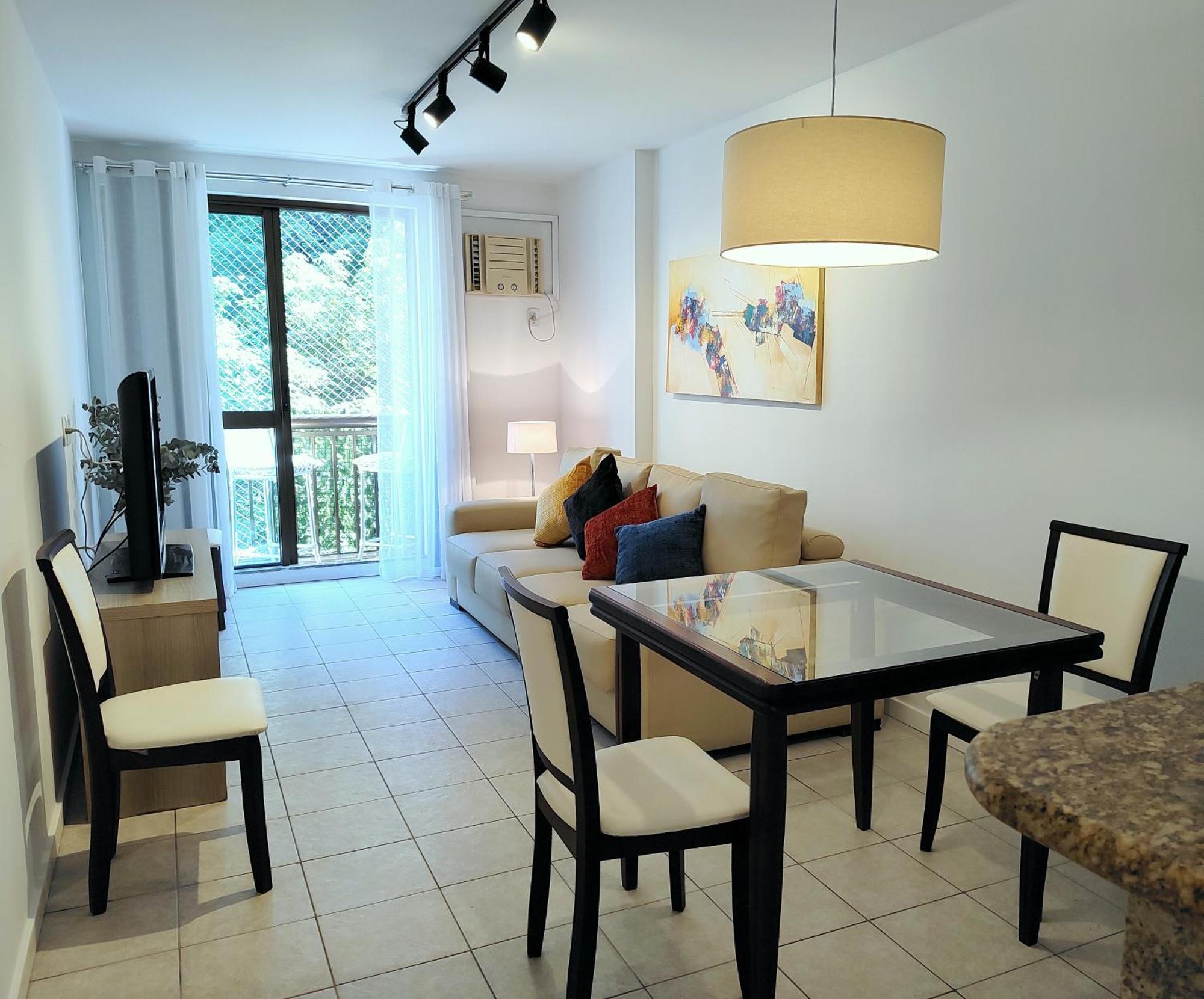 Flat Em Copacabana A 4 Min Da - Piscina, Garagem, Wi-fi, Portaria 24h, Varanda Vista Montanhas Apartamento