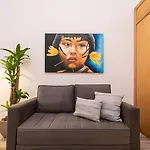 Omar do Rio - SL 108 Moderno Quarto e Sala com Garagem, Internet 240mbps, a 5 minutos das praias de Ipanema, Arpoador e Copacabana, a 100 metros do Metrô
