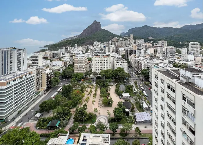 A 150 Metros Da Praia Do Leblon Com Academia, Arrumacao Diaria, Vista Mar E Vista Para O Cristo