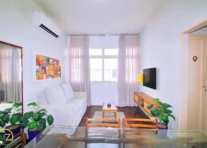 Confortável, silencioso e completo apartamento de 2 quartos em Ipanema