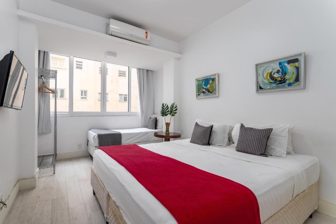 Apartamento Charme Em Copacabana - Ampla Sala De Estar - A502 Z3 *