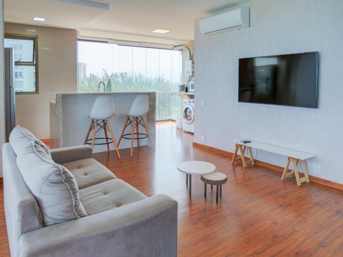 Apartamento Apart Com Maravilhosa Vista Mar Na Barra De Tijuca B1-0024