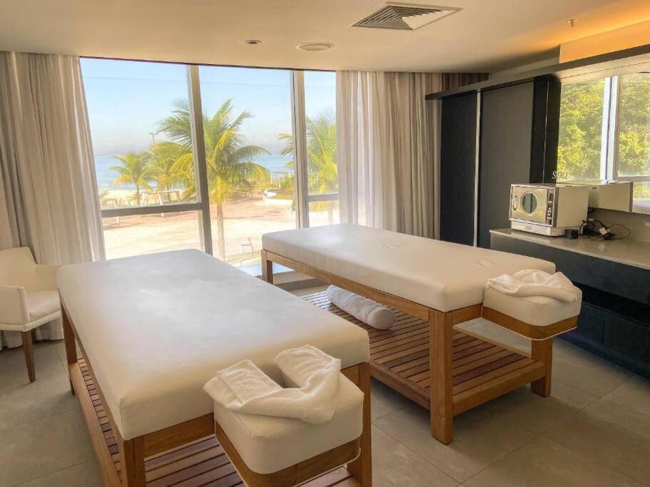 Apartamento Quarto No Nacional Com Vista Mar Para A Praia De Sao Conrado, Rj