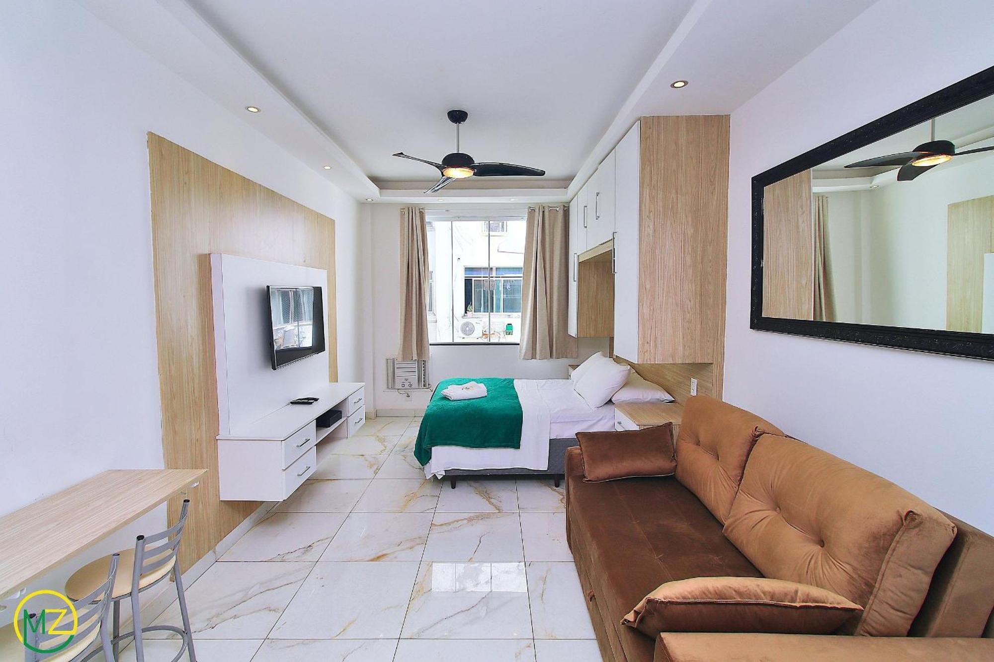 Apartamento Moderno No Posto 2 Em Copacabana *