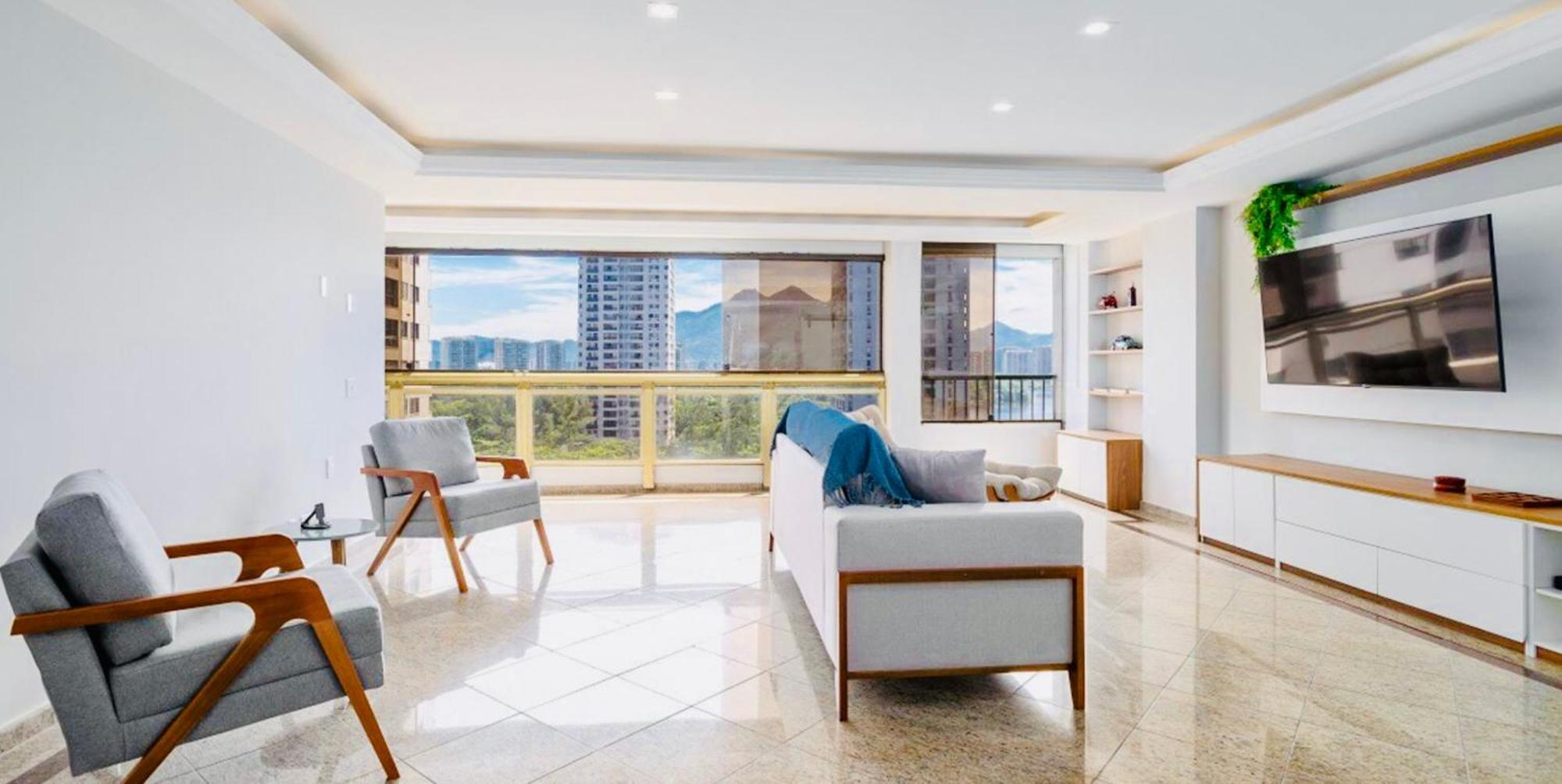 Apartamento Maravilhoso Na Orla Da Barra Da Tijuca *