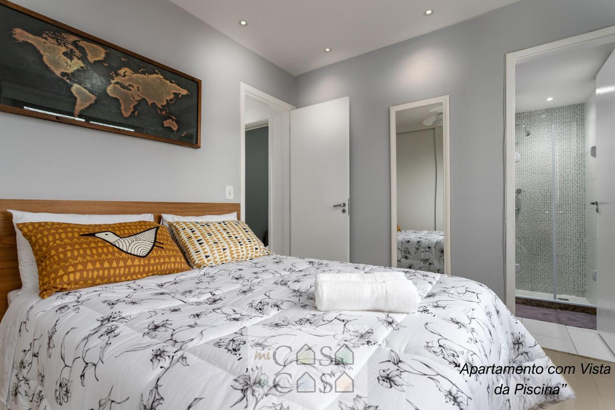 3 Quartos Com Estacionamento Em Com Portaria 24h, Piscina, Sauna E Parquinho Infantil - Com Ar Condicionado, Smartv, Wi-fi 120 Mbps E Cozinha Completa *