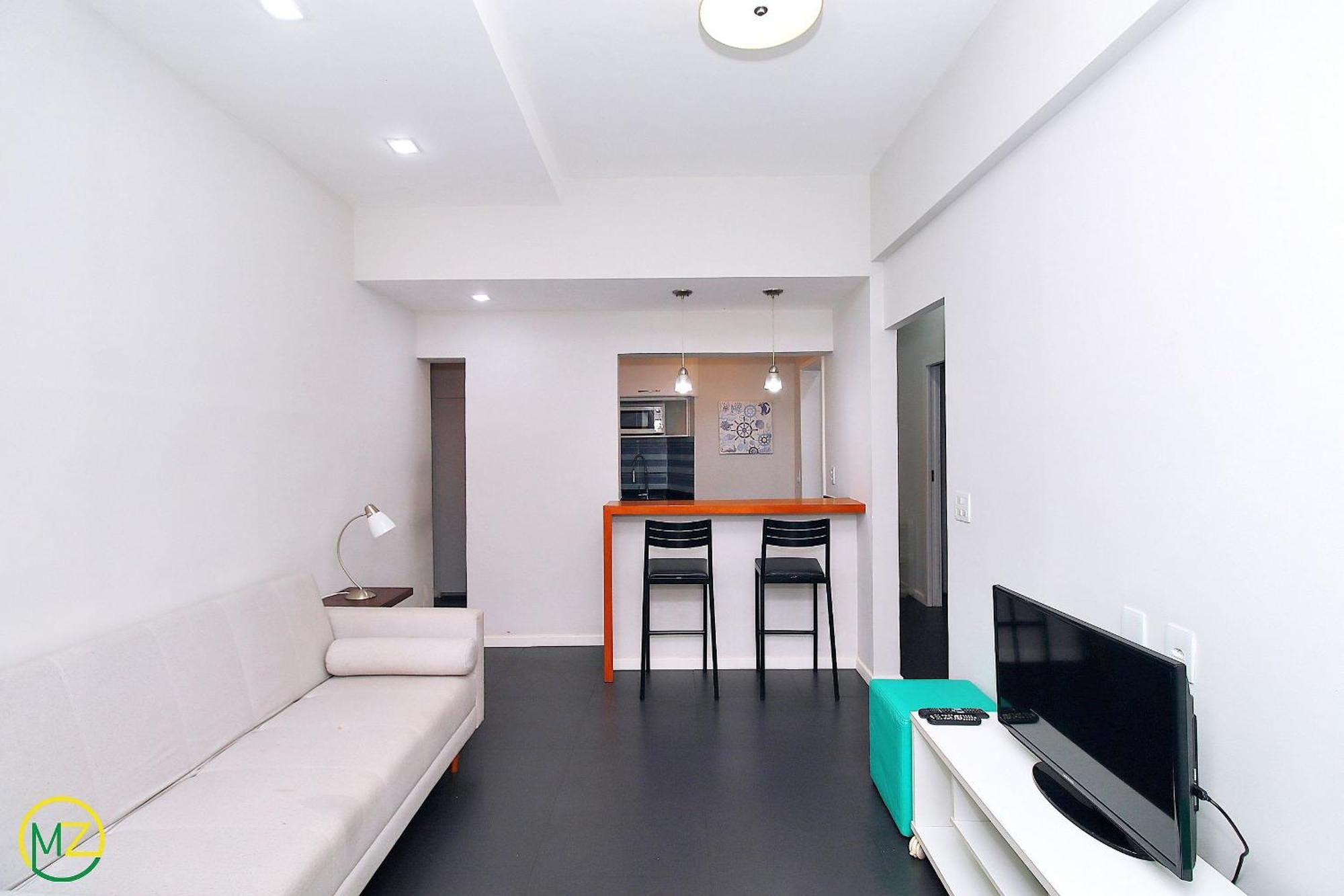 Moderno 2 Quartos P/ 6 Pessoas A 50m Da *