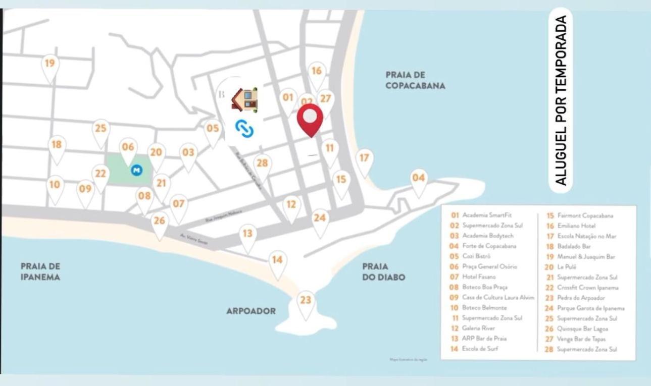 Apartment Moderno Flat Rio - Alto Padrao - Posto 6 Rio de Janeiro