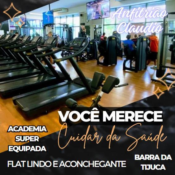 Barra Da Tijuca - 9 - Flat Premium Com Cozinha, Fogao Cooktop, Geladeira Grande, Smart Tv Grande, Lindo E Muitissimo Confortavel, Balsa A Gratis E Estacionamento Gratuito Apartamento *