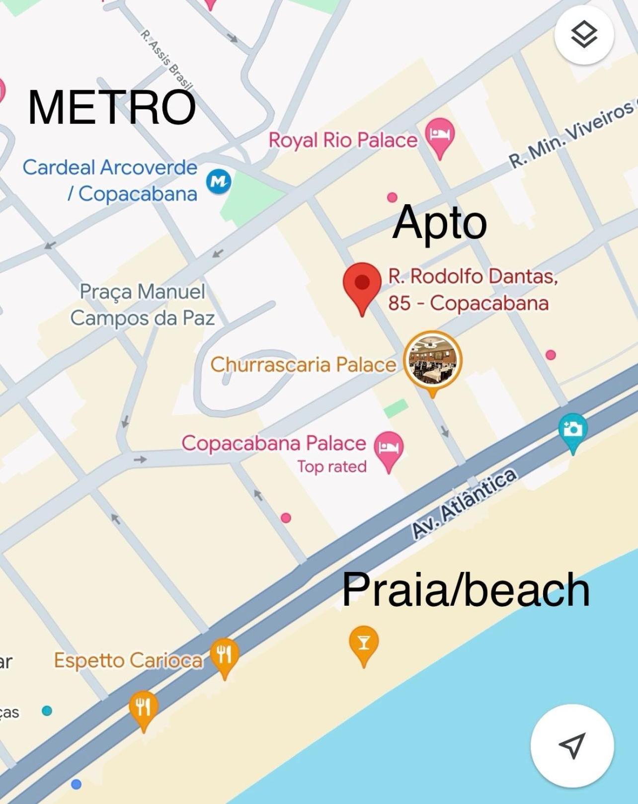 Quadra Praia! Loft Industrial Requintado Novo 4 Pessoas Vizinho Copacabana Palace! Apartamento *