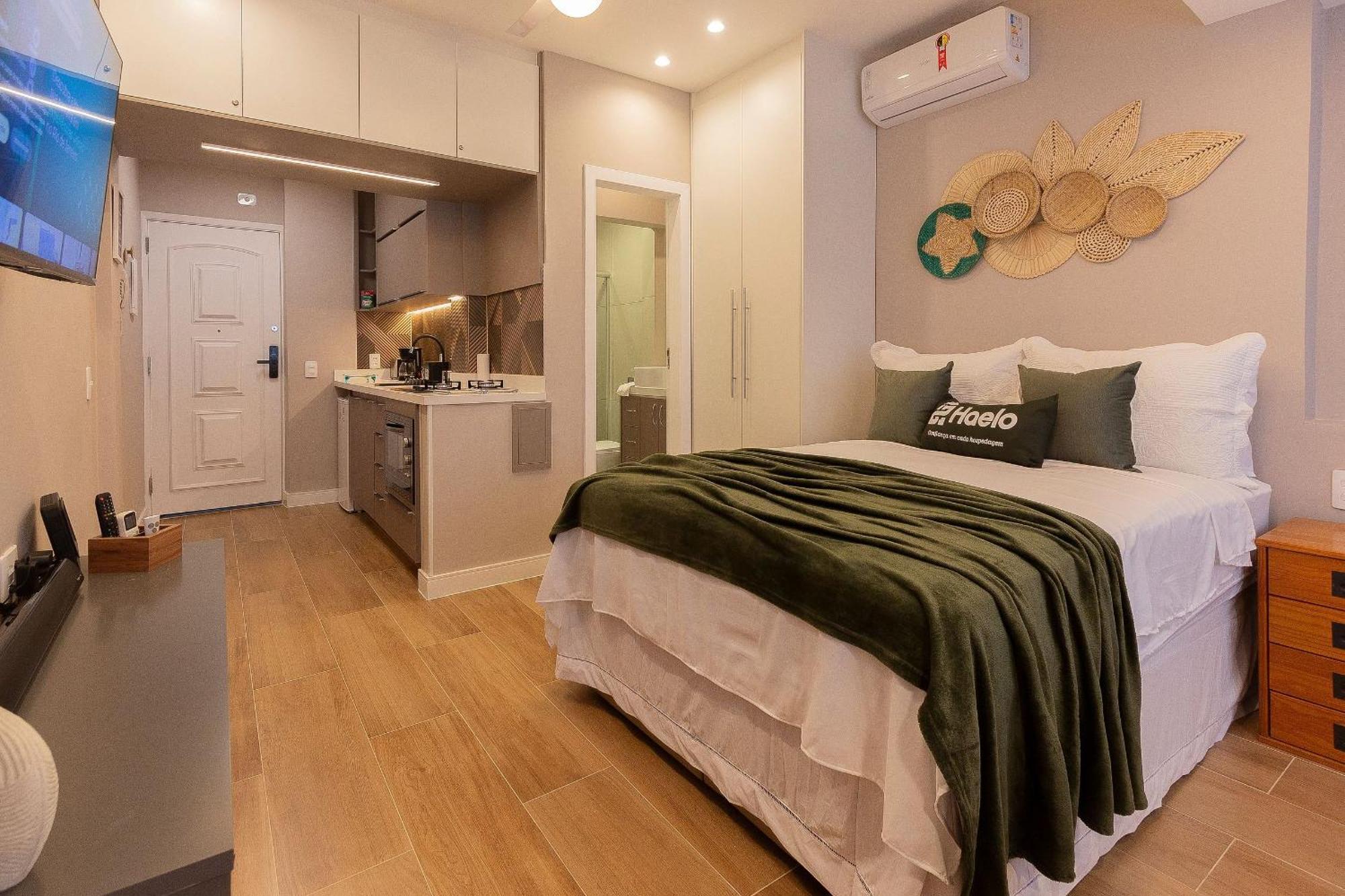 Apartamento Charmoso Studio A 2min Da Praia Do Leme!