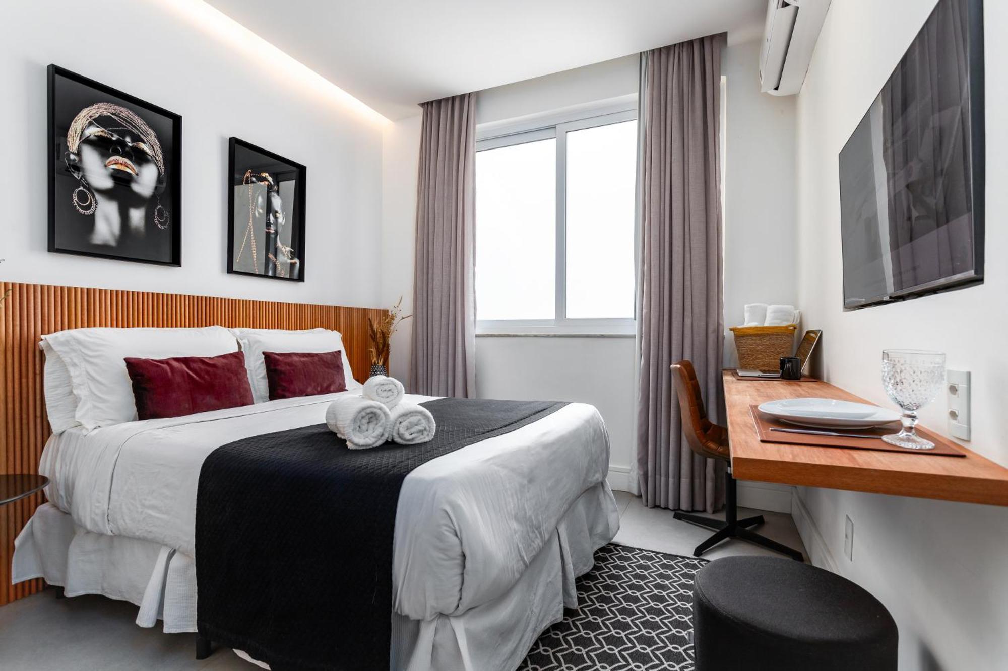 Unhotel - De Temporada Na Avenida Atlântica, Copacabana - Posto 6 Apartamento *