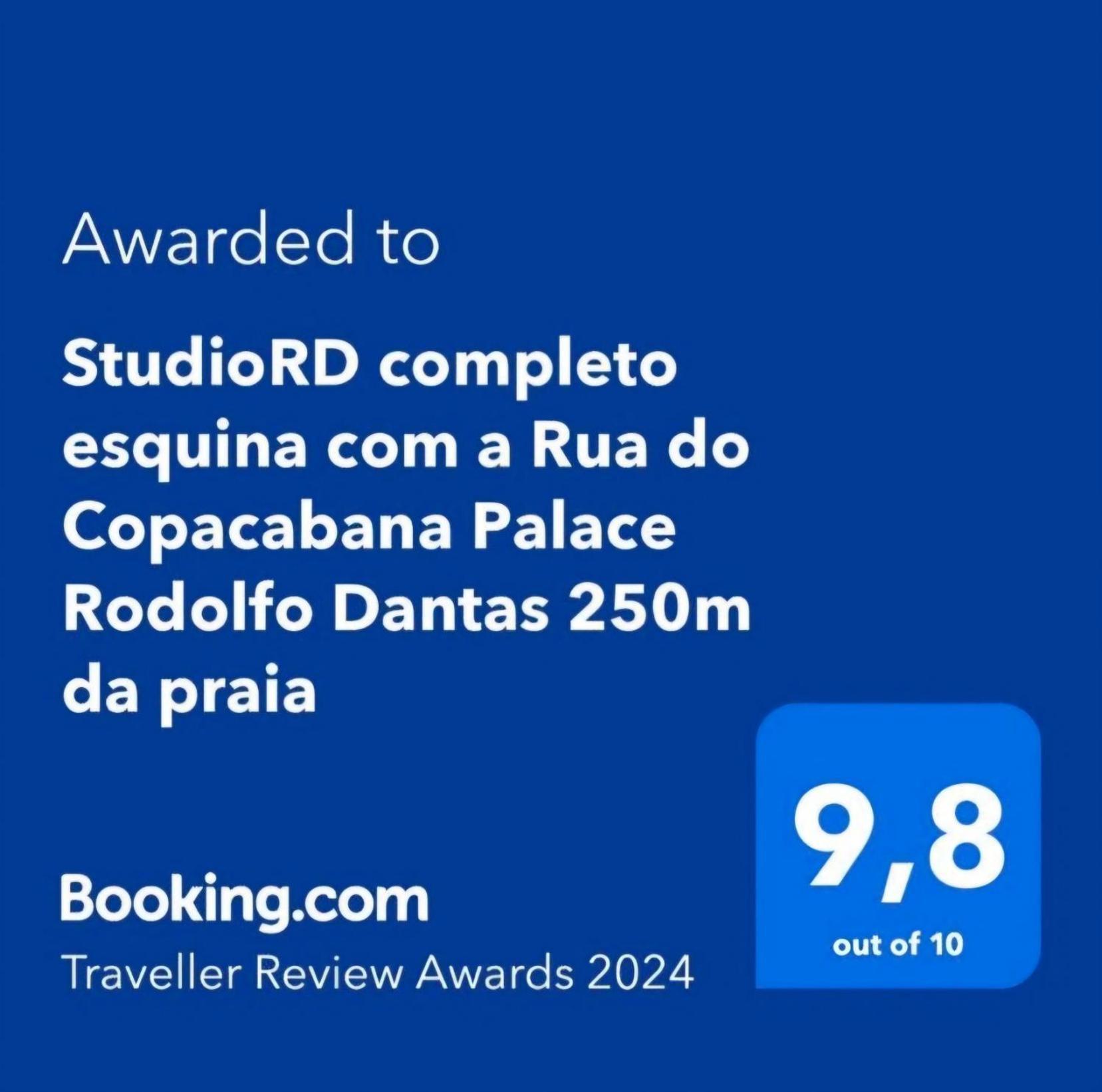 Studiord Copacabana 250m Da Esquina Com A Rua Do Copacabana Palace Rodolfo Dantas Apartment Rio de Janeiro